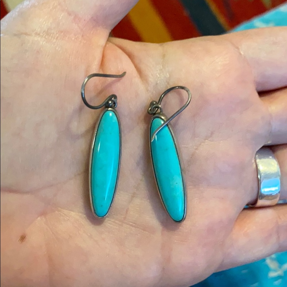 Sterling and turquoise earrings